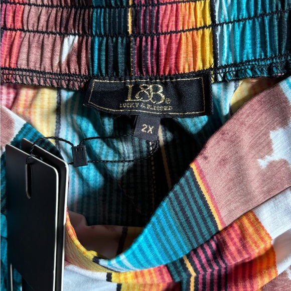 Multicolored Flare Pants - Picture 8 of 9